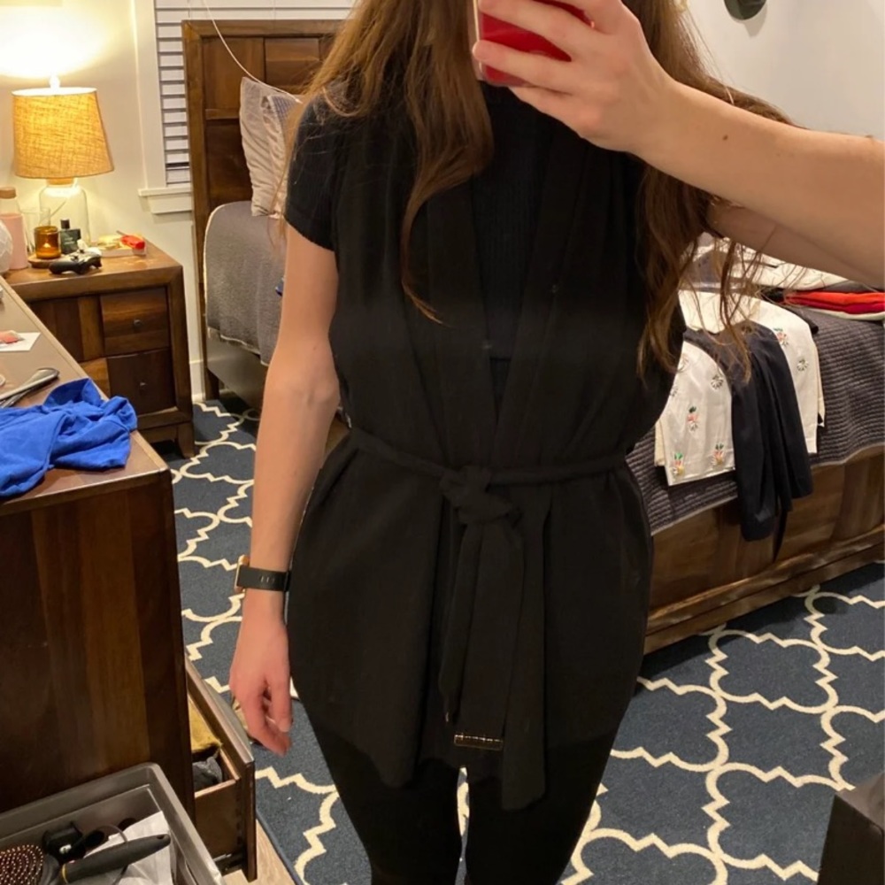 Vest with Tie Waist
